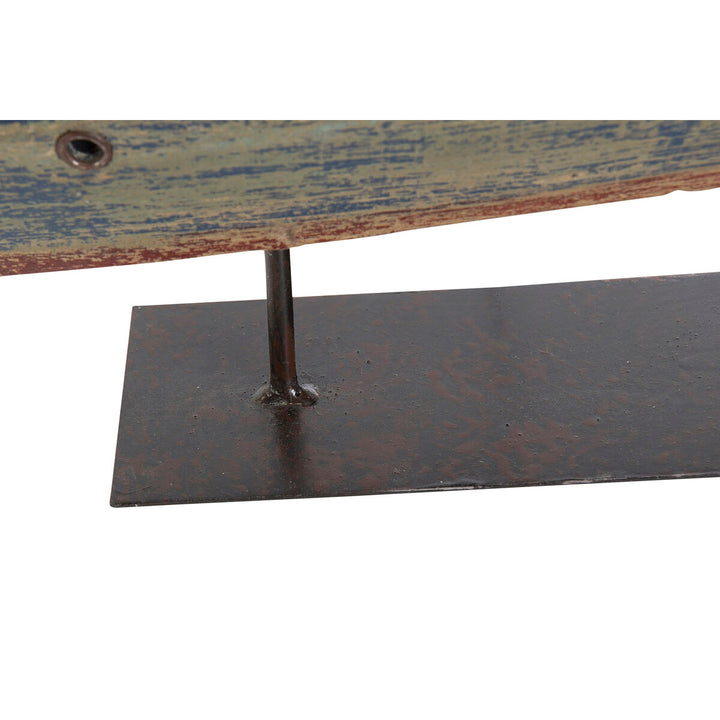 Dekorative Bootsfigur mit antikem Finish auf Ständer - Homely Family Shop