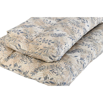 Buntes Boden Kissen mit Blätter Muster, ideal für Dekoration und bequemes Sitzen.