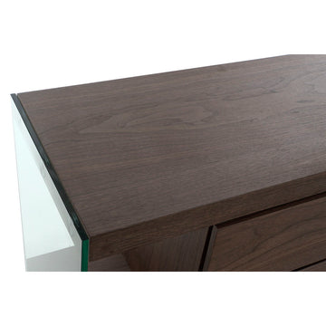 DKD Home Anrichte mit braunem Kristall und Nussbaumholz - homely Family Shop