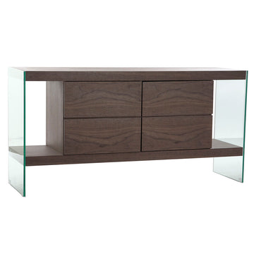 DKD Home Anrichte aus Nussbaumholz mit Kristallglas - Homely Family Shop