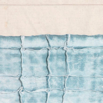 Abstraktes Bild mit blauem Stoffmuster von DKD Home Decor - homely Family Shop