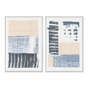 DKD Home Decor abstrakte Kunstwerke im Urban Stil, 2er Set - homely Family Shop