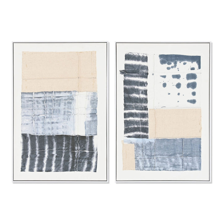 DKD Home Decor abstrakte Kunstwerke im Urban Stil, 2er Set - homely Family Shop