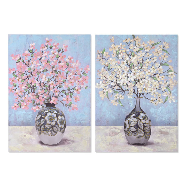 DKD Home Decor Blumenvasen Bilder mit traditionellen Blumen. - homely Family Shop
