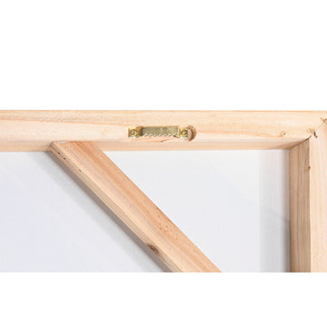 Rückseite des tropischen Bildes mit Holzrahmen und Aufhänger - Homely Family Shop