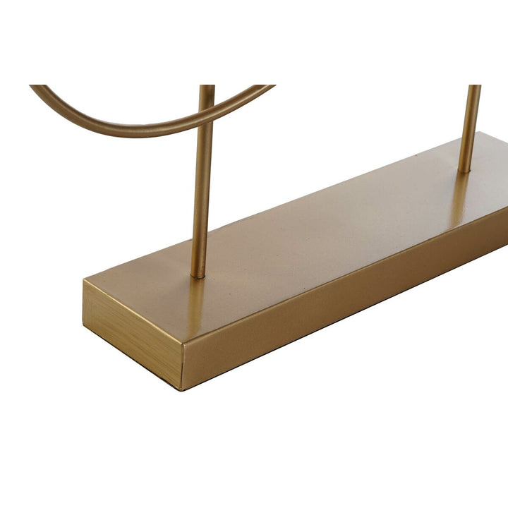 Goldene Deko-Figur im abstrakten, modernen Design für Zuhause.