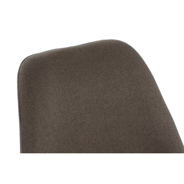 Nahaufnahme brauner Stuhl von DKD Home Decor mit Stoffbezug - homely Family Shop