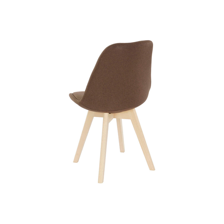 Brauner Stuhl mit Holzbeinen von DKD Home Decor - homely Family Shop