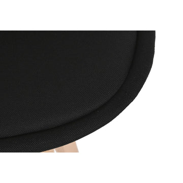 Schwarzer Stuhl von DKD Home Decor mit Textilbezug Detail - homely Family Shop