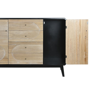 Schwarze DKD Home Decor Anrichte mit Holz Schubladen und Schrank - homely Family Shop