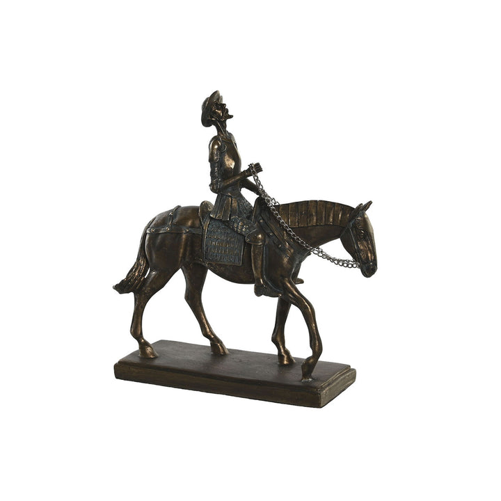 Dekorative Pferde Figur mit Reiter in Kupferoptik. Ein echter Hingucker für Ihr Zuhause!