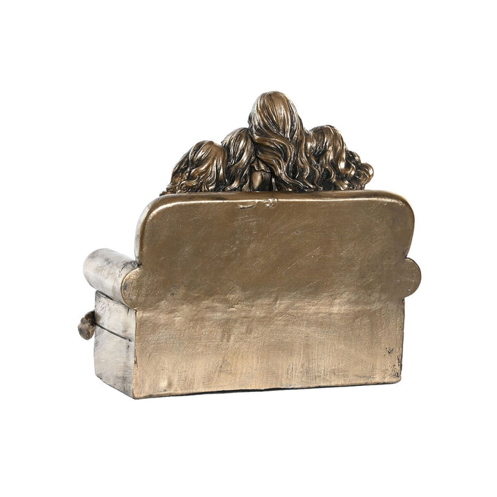 Goldfarbene Deko-Figur mit Couch und Figuren. DKD Home Decor, gold und rosa.