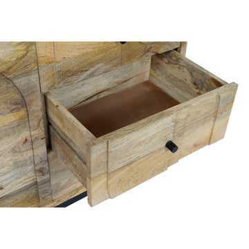 Anrichte aus Mango-Holz mit offener Schublade und dunklem Knopf - homely Family Shop