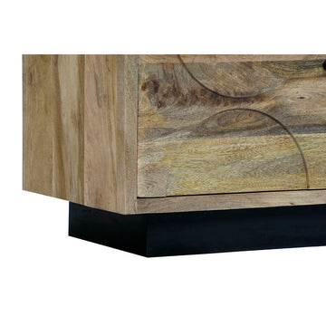 Detailansicht Mango Holz Displayständer mit Maserung - homely Family Shop