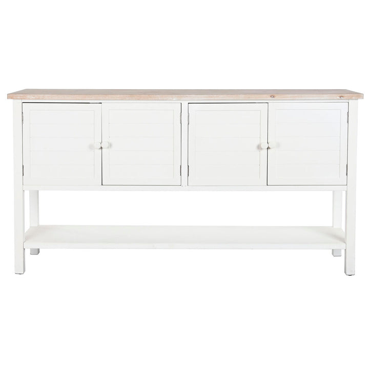 Weiße DKD Home Anrichte aus Tanne und MDF mit Türen - homely Family Shop