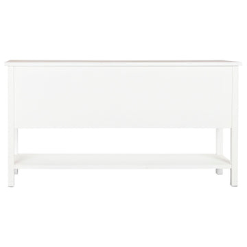 Weiße DKD Anrichte aus Tanne und MDF mit Stauraum - homely Family Shop