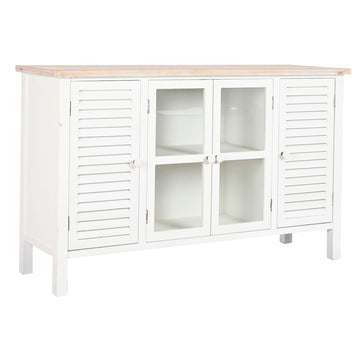 Weiße DKD Anrichte aus Tanne und MDF mit Glastüren - Homely Family Shop
