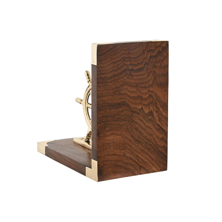 DKD Home Decor Buchstütze mit Vintage Messing Ruder - homely Family Shop