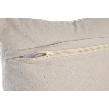 Beige Kissen mit Reißverschluss von DKD Home Decor, 45x45 cm.