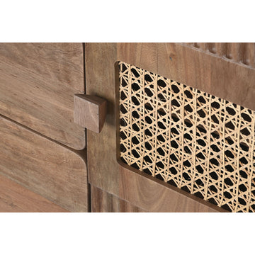 Anrichte aus Naturholz mit Rattandetails von DKD Home Decor - homely Family Shop
