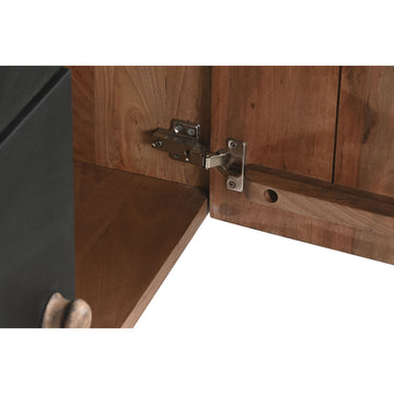 Detailansicht: DKD Home Anrichte aus Holz, natürlich und schwarz - homely Family Shop
