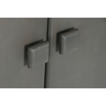 Detail der Holz Anrichte in Dunkelgrau mit Griff - homely Family Shop