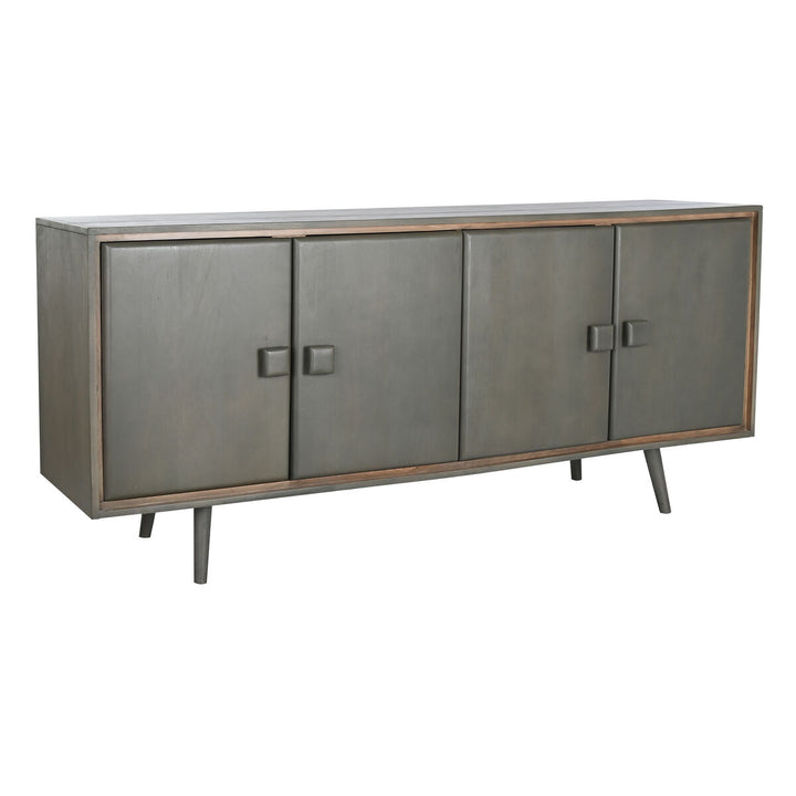 Dunkelgraue Holz Anrichte mit vier Türen von DKD Home Decor - homely Family Shop