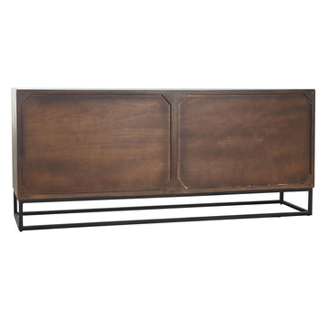 Dunkelbraune Holz Anrichte mit Metall Basis - homely Family Shop