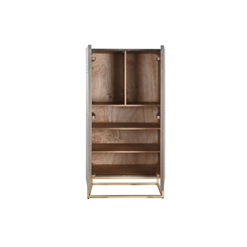 DKD Home Schrank mit Holz und goldenem Gestell. - homely Family Shop