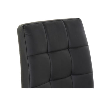 Detailaufnahme dunkelgrauer Stuhl mit Quadratmuster - Homely Family Shop