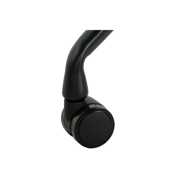 Detailaufnahme des schwarzen Stuhlbeins mit Rolle von DKD Home Decor - homely Family Shop