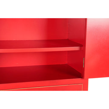 DKD Home Decor Schrank aus rotem Holz mit Regalen - homely Family Shop