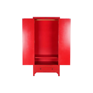Roter DKD Home Decor Schrank aus Tannenholz mit Schublade - homely Family Shop