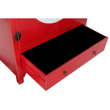 Roter Holz Schrank mit Schublade von DKD Home Decor - homely Family Shop
