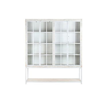 Weißes Regal aus Mango-Holz und Metall von DKD Home Decor - homely Family Shop