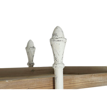 Detailaufnahme: Regal aus Tannenholz mit weißen Akzenten - homely Family Shop