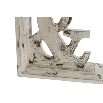 Nahaufnahme der Holz Buchstütze mit MDF und dekorativem Design - homely Family Shop