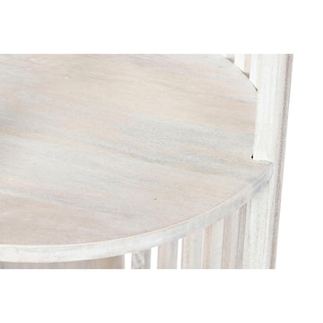 Nahaufnahme: Weißes Mango-Holz Regal von DKD Home Decor - homely Family Shop
