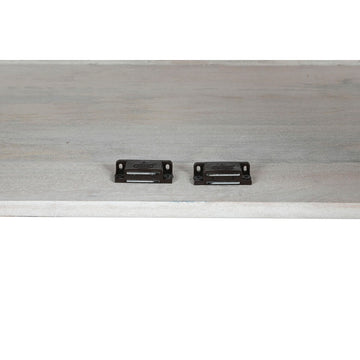 Nahaufnahme von Regal aus weißem Mango-Holz - DKD Home Decor Family Shop