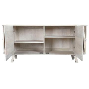 DKD Home Anrichte aus Mango-Holz mit weißen Regalen - homely Family Shop