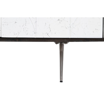 Detail Anrichte aus Mango-Holz mit Metallbeinen - homely Family Shop