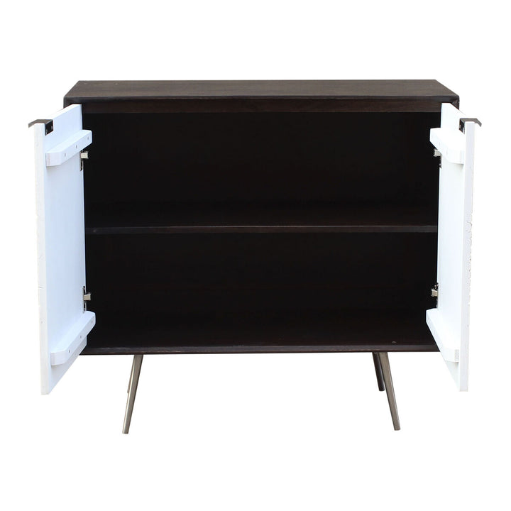 DKD Anrichte aus Mango-Holz mit Metall-Beinen in Weiß und Braun - Homely Family Shop