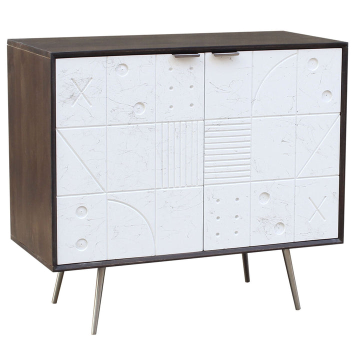 DKD Home Anrichte aus Mango-Holz mit geometrischen Mustern - homely Family Shop