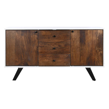 DKD Home Anrichte aus Mango-Holz in Dunkelbraun und Weiß mit Schubladen - homely Family Shop