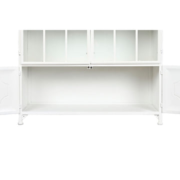 DKD Home Decor Displayständer aus Metall und Tanne mit Glastüren - homely Family Shop