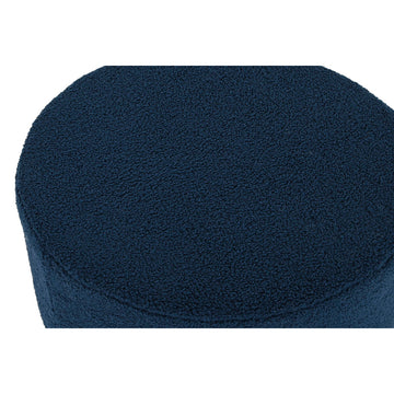 DKD Home Fußstütze aus blauem Samt, bequemes Design - homely Family Shop