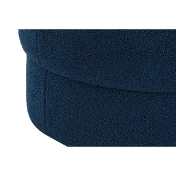 Detailaufnahme: Blauer Samt Fußstütze von DKD Home Decor - homely Family Shop