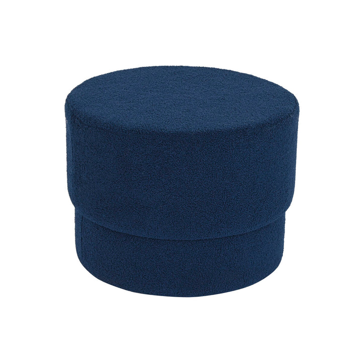 DKD Home Deko blauer Samt Fußhocker, 55x55x40 cm - homely Family Shop