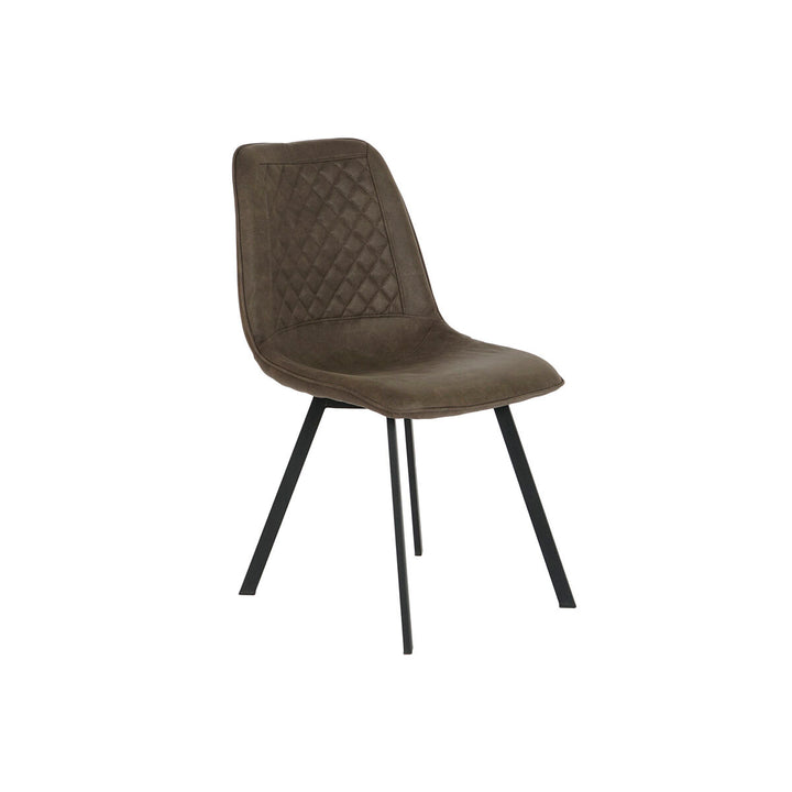 DKD Home Stuhl mit Polyurethan Sitz und Metall Beinen - homely Family Shop