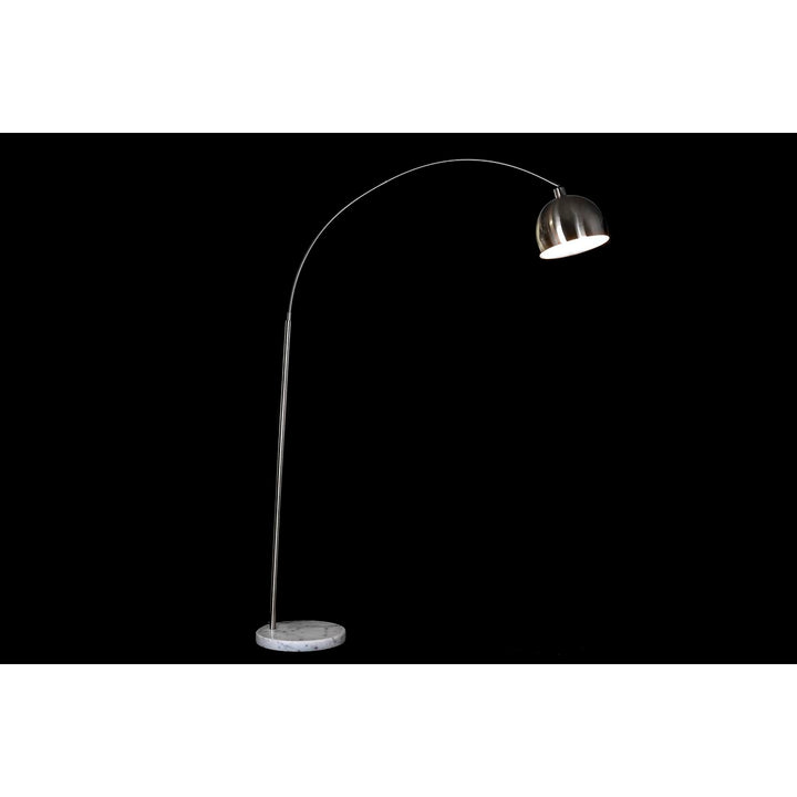 DKD Home Stehlampe mit silberfarbenem Metall und Marmorfuss - homely Family Shop
